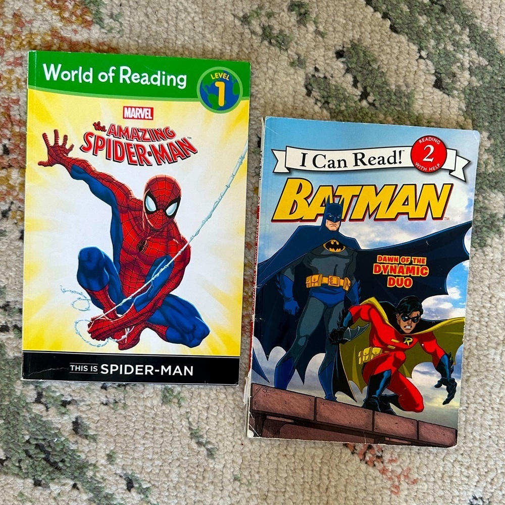 Marvel Spider-Man and Batman Children’s Books